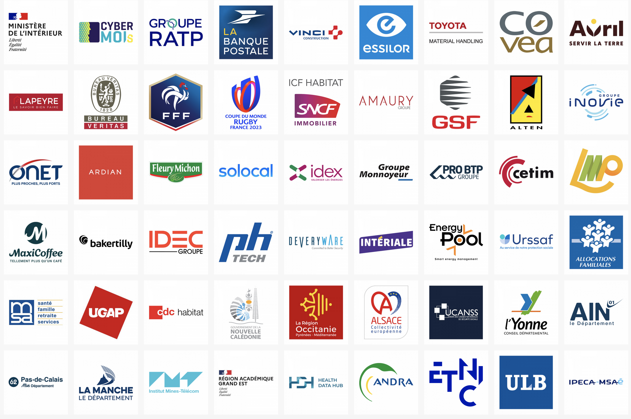 logos des clients caribara