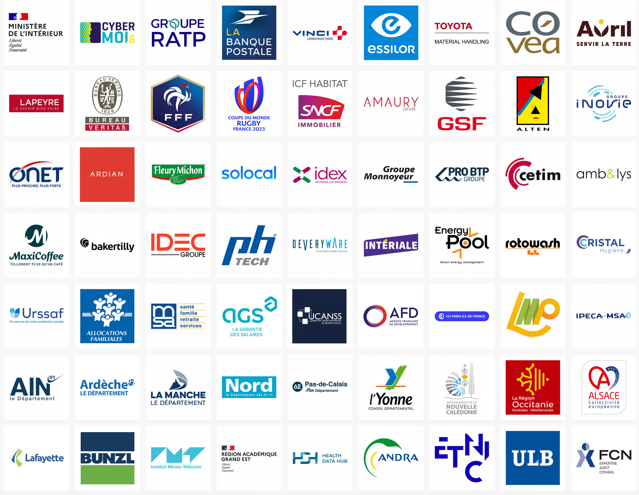 logos clients de Caribara logos clients de Caribara